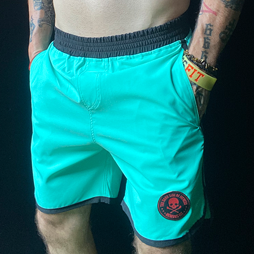 DEMON MENSHORT PLAIN COLOR MINT GREEN