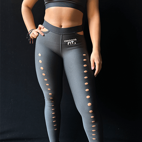 LEGGIN BLACK HOLES FRONT