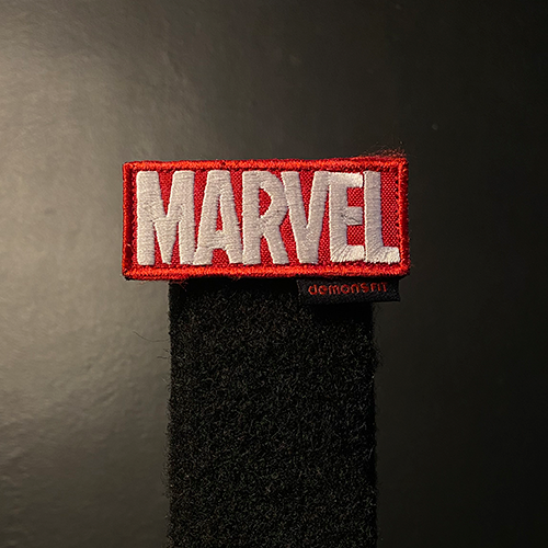 PARCHE MARVEL LOGO 7X2.8 CM