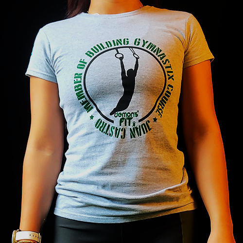 WOMEN TSHIRT MEMBER OF BUILDING GYMNASTIX COURSE JUAN CASTRO