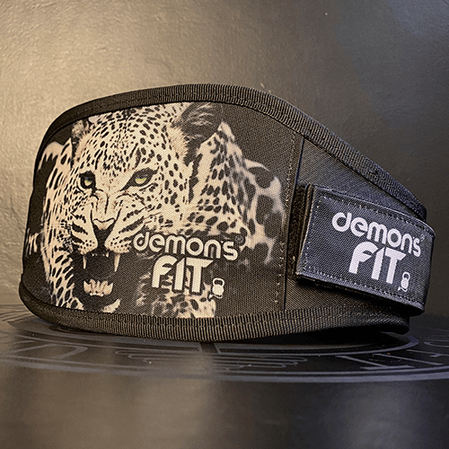 BLACK LEOPARD BELT