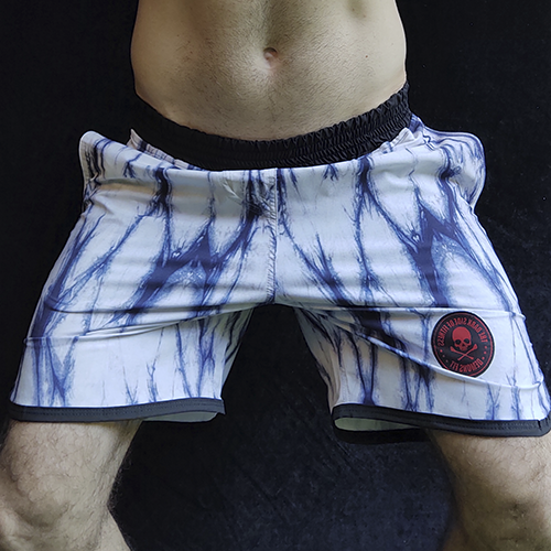 DEMON MENSHORT TIE DYE AZUL BLANCO
