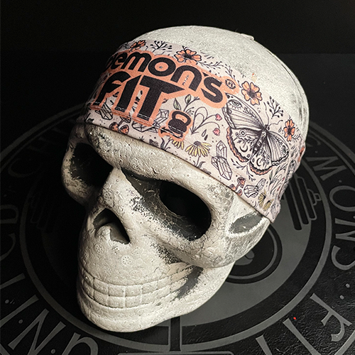 BANDANA BUTTERFLY AND FLOWERS