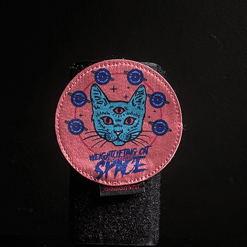 WEIGHTLIFTING CAT FROM OUTER SPACE PATCH