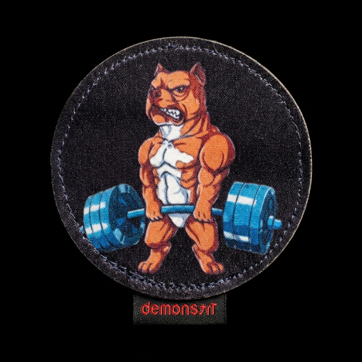 SUBLIMATE PATCH DOG PITBUL BARRA