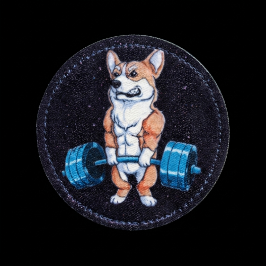 SUBLIMATE PATCH DOG WELSH CORGI BARRA