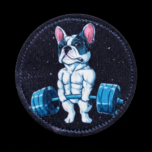 SUBLIMATE PATCH BULLDOG FRANCÉS BARRA