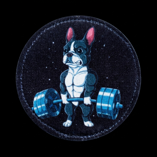 SUBLIMATE PATCH DOG BOSTON TERRIER BARRA