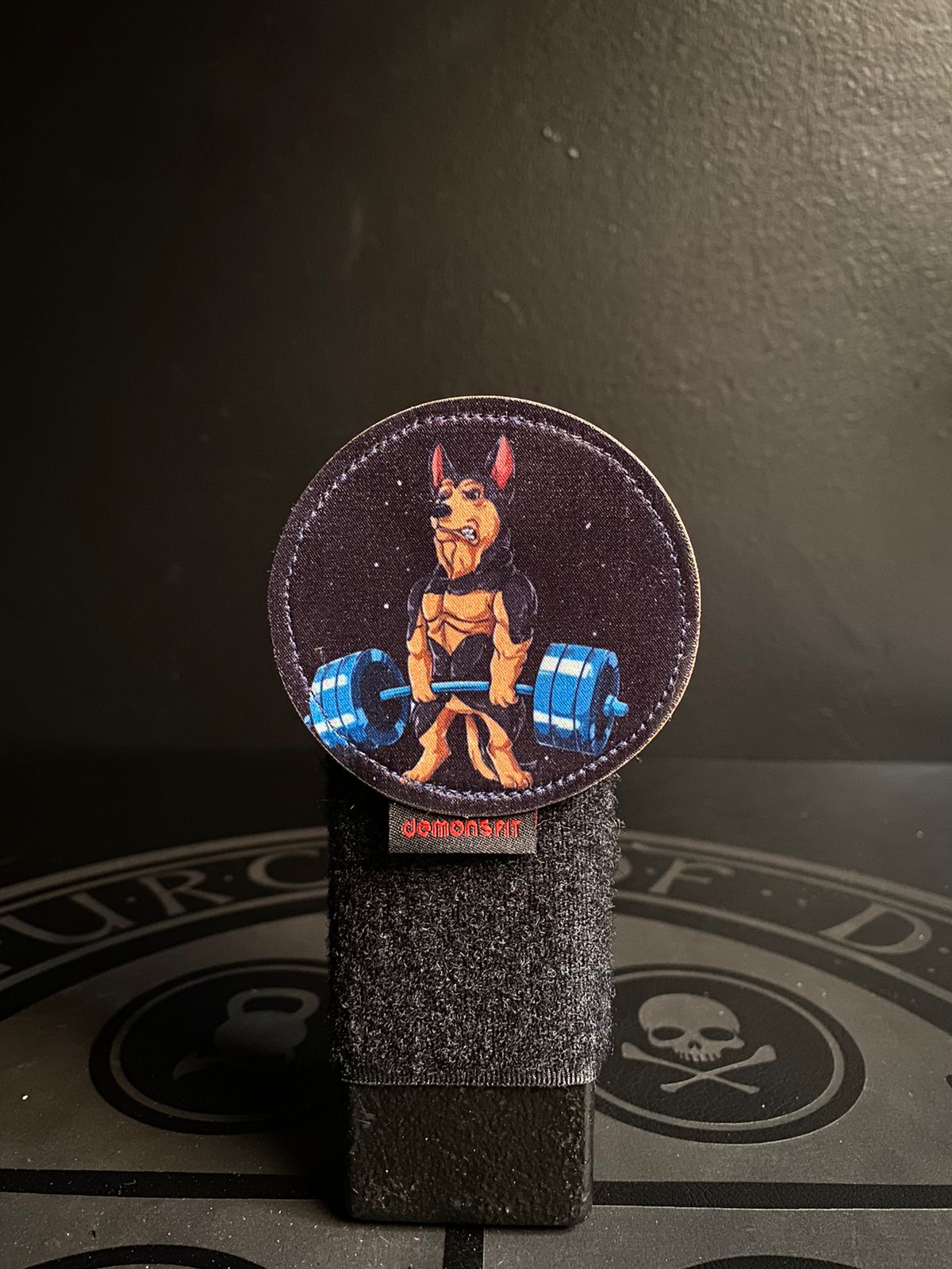 SUBLIMATE PATCH DOG PASTOR ALEMÁN BARRA