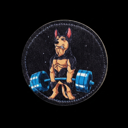 SUBLIMATE PATCH DOG PASTOR ALEMÁN BARRA