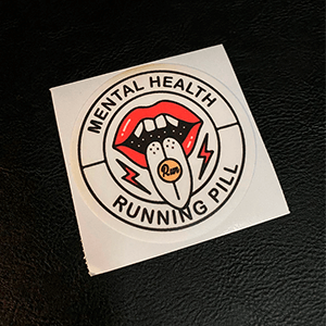 RUNNING PILL STICKER