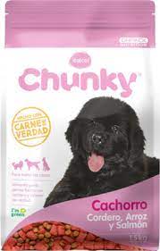 Chunky Cachorro Cordero Arroz y Salmón x 1.5 kg 