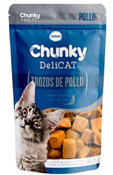 POUCHE CHUNKY DELICAT TROZOS DE POLLO X 80GR