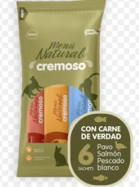MENU NATURAL CREMOSO GATO 6 X 13 GM