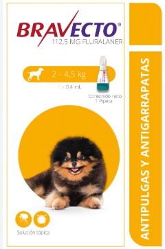 BRAVECTO PERRO AMARILLO 2-4.5K 