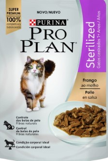 POUCHE PROPLAN WET CAT STERILIZED CHICKEN 85GR