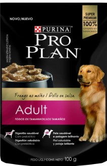 POUCHE PROPLAN WET DOG ADULT CHICKEN 100GR