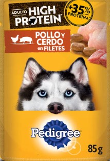 POUCHE PEDIGREE ADULTO HP POLLO Y CERDO 85 GR
