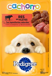 POUCHE PEDIGREE CACHORRO RES X 100 GR