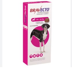 BRAVECTO TAB 40A56 KG (1400 MG) ROJO CAJA X 1