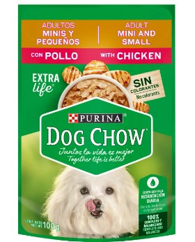 POUCHE DOG CHOW ADULT MIN Y PQ POLLO X 100 G