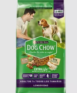 DOG CHOW LONGEVIDAD ADULT +7 TODOS x 8 K