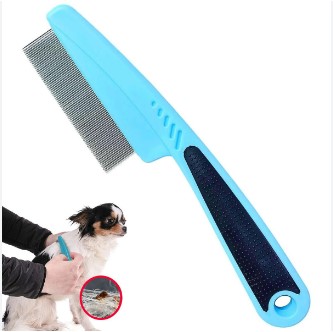 PEINILLA PARA PULGAS AZUL-ROSADO (CALABAZA)