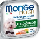 MONGE FRESH PATE POLLO/VERDURE X100 GRS