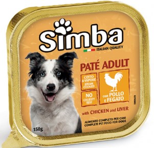 SIMBA DOG PATE POLLO/HIGADO X 300 GRS