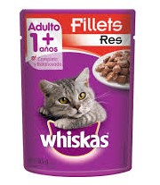 POUCHE WHISKAS FILETE DE RES 85GR