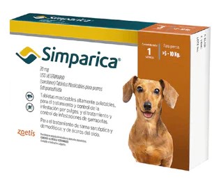 SIMPARICA 20 Mg (5-10kg) CAJA 1 TABLETA