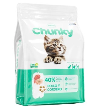 CHUNKY GATITOS POLLO Y CORDERO 6 x 1.5 Kilos