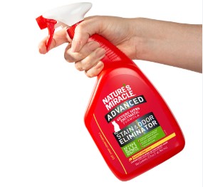 NATURE MIRACLE GATO ELIMINADOR DE MANCHAS Y OLORES ADVANCED 32 Oz