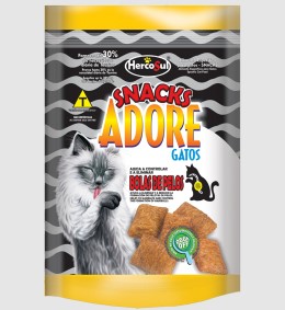 SNACKS ADORE GATOS BOLA DE PELOS 80 GR
