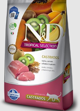 N&D TROPICAL FELINO SUINO ADULTO CASTRADO 1.5KG