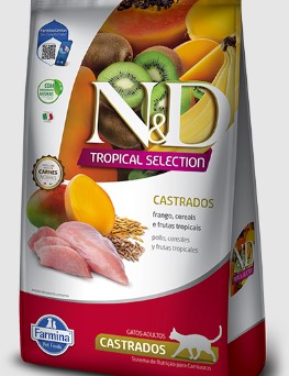 N&D TROPICAL FEL  FRANGO ADT CASTRADO 1.5 KG