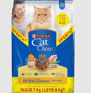 CAT CHOW ESTERILIZADO PG7 LLEVE 8KG