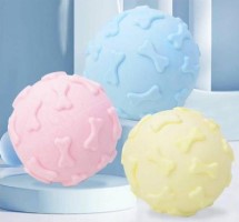 PELOTA HUELLITAS COLOR PASTEL (CALABAZA)