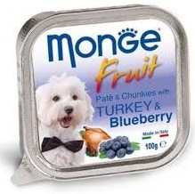 MONGE DOG FRUIT TURKEY & BLUBERRY X 100GR