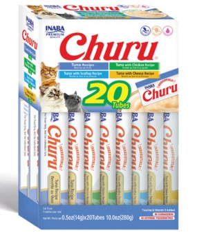CHURU 20 TUBES (TUNA-TUNA&CHICKEN-TUNA&SCALLOP-TUNA&CHEESE)