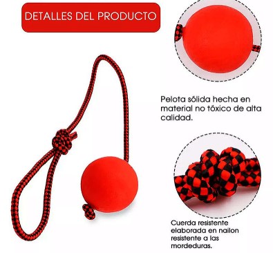 JUGUETE LAZO CON PELOTA MACIZA (CALABAZA)