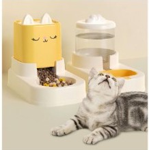 SET COMEDERO Y BEBEDERO CUTE CAT (CALABAZA) 2 PIEZAS