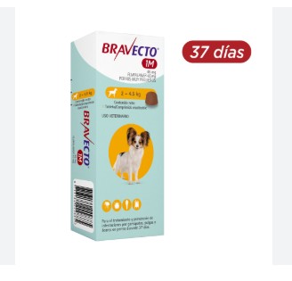 BRAVECTO TAB 37 DIAS 2-4.5 (45MG)