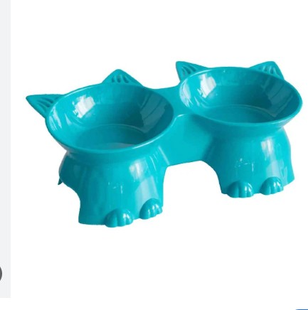 COMEDERO DOBLE CARA GATO (CALABAZA