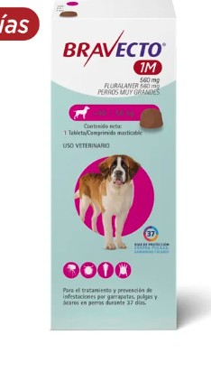 BRAVECTO TAB 37 DIAS 40-56 (560MG)