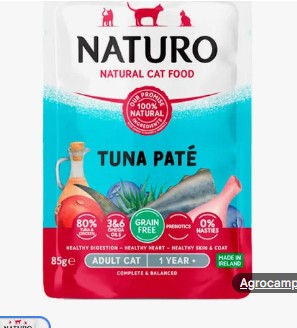NATURO CAT POUCH TUNA PATE 85G