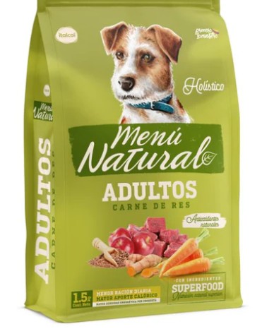 MENU NAT PERRO RES PACK (4" 1.5KG)