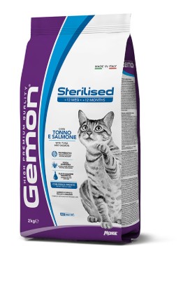 GEMON CAT STERILIZED TUNA/SALM 2KG