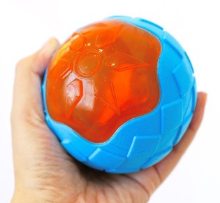 PELOTA SQUAKER CON LUZ Y SONIDO (CALABAZA)