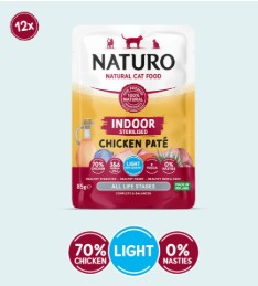 NATURO CAT POUCH STERILIZED CHICKEN 85 GR